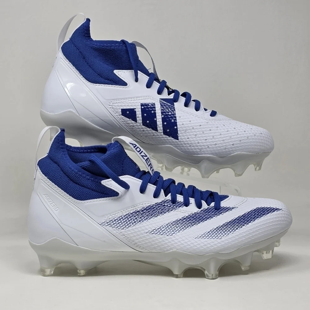 adidas Adizero Impact Football Cleats Mens Size 9 White Shoes IF2478 New